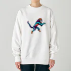 卵かけご飯 / Egg over riceのカラフルなマンドリル Heavyweight Crew Neck Sweatshirt