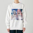 AzurのAzur&Azvl 白ワンピース Heavyweight Crew Neck Sweatshirt