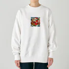 momonekokoの和風サンタクロース Heavyweight Crew Neck Sweatshirt