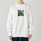 ナマケモノstoreのハンモックに揺られるナマケモノ Heavyweight Crew Neck Sweatshirt