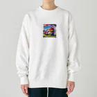 ふわもこパラダイスのルミナリア Heavyweight Crew Neck Sweatshirt