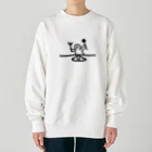 納豆ごはんのオムライスとコンセント君 Heavyweight Crew Neck Sweatshirt