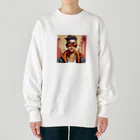 パワドラのサングラスをかけたイケオジ Heavyweight Crew Neck Sweatshirt