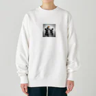 chaochao0701のカバと小鳥の友情 Heavyweight Crew Neck Sweatshirt