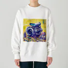 the blue seasonのメカニックの夢遊園地 Heavyweight Crew Neck Sweatshirt