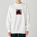 Sunbathingのバラとタスマニアデビル Heavyweight Crew Neck Sweatshirt