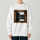 yasuwoのレトロ　風景 Heavyweight Crew Neck Sweatshirt