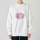 Hanamari のあたち、怒ってます　byぶた Heavyweight Crew Neck Sweatshirt