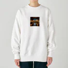 美女 アニメ 風景 おすすめの広大な日本庭園 Heavyweight Crew Neck Sweatshirt