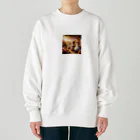 neYunの夕暮れの風景を彩る、可愛らしいアリス Heavyweight Crew Neck Sweatshirt