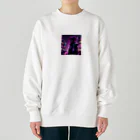 WataAmeProjectのネオン幻想: 運命を背負う者 Heavyweight Crew Neck Sweatshirt