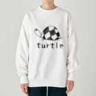 chicodeza by suzuriのturtle 可愛い手書きの亀のイラスト Heavyweight Crew Neck Sweatshirt