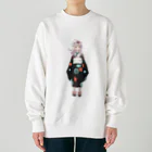 もかふしぎ🐰のもかち立ち絵 Heavyweight Crew Neck Sweatshirt