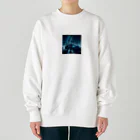 556わーくすのスポーツカーと夜景② Heavyweight Crew Neck Sweatshirt