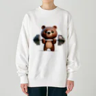 AKIRAの筋トレくまちゃん Heavyweight Crew Neck Sweatshirt