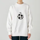 cocomomo777のサッカー　ボール Heavyweight Crew Neck Sweatshirt