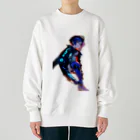 DRILLERのAI美少女サイバーパンク Heavyweight Crew Neck Sweatshirt