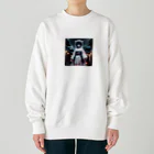 AI妖怪大図鑑のVR妖怪　ちゃるり Heavyweight Crew Neck Sweatshirt