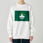 お絵かき屋さんのマカオの旗 Heavyweight Crew Neck Sweatshirt