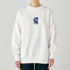 ショップたかぞーの波乗りネコ Heavyweight Crew Neck Sweatshirt