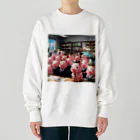 MTHの会社のらいんあっぷをするみにぶた管理製品 Heavyweight Crew Neck Sweatshirt