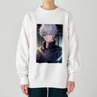 カカオの五条悟風 Heavyweight Crew Neck Sweatshirt