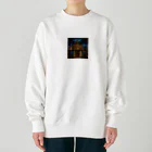 ganeshaの北米の湖のステンドグラス Heavyweight Crew Neck Sweatshirt