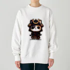 にゃんラボの武士にゃんこ２ Heavyweight Crew Neck Sweatshirt