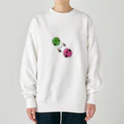 holly_birdsの【ばーず】シマエナガ団子 Heavyweight Crew Neck Sweatshirt