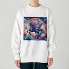 チロライショップのカラフル羽馬 Heavyweight Crew Neck Sweatshirt