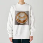 johnny15の贅沢な一杯のラテアート Heavyweight Crew Neck Sweatshirt