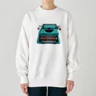 愛着ライフのタイプライター Heavyweight Crew Neck Sweatshirt