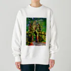 GALLERY misutawoのカンボジア アンコール・トムの北大門 Heavyweight Crew Neck Sweatshirt