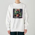 TENTENの朝のサボテン Heavyweight Crew Neck Sweatshirt