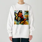 HERAX(へラックス）2号店の美しき蝶の舞 Heavyweight Crew Neck Sweatshirt