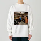 the blue seasonの熟練のメカニック、創造の空間 Heavyweight Crew Neck Sweatshirt