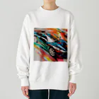 the blue seasonの速さの彩り: 動きを捉えたアート Heavyweight Crew Neck Sweatshirt