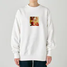 AQUAMETAVERSEの金の光に輝く赤い姫 Marsa 106 Heavyweight Crew Neck Sweatshirt