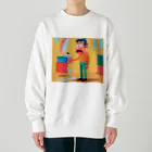 JINPACHIの優雅な男 Heavyweight Crew Neck Sweatshirt