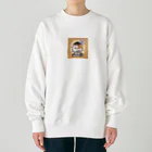 子猫カーニバルの子猫の応援 Heavyweight Crew Neck Sweatshirt