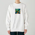 pipi_popoのアヒル Heavyweight Crew Neck Sweatshirt