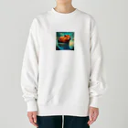 pipi_popoのかわいいカピバラ Heavyweight Crew Neck Sweatshirt