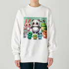 sohana92のかわいい動物たち Heavyweight Crew Neck Sweatshirt