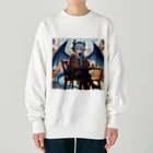 静寂工房の音の海のドラゴン（Sea Dragons） Heavyweight Crew Neck Sweatshirt