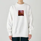 美女 アニメ 風景 おすすめの癒しの風景 Heavyweight Crew Neck Sweatshirt