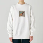 ganeshaのおもちゃの望遠鏡でかわいいカンガルーに会おう Heavyweight Crew Neck Sweatshirt