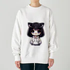 Lattelinaの冷静なミュウ Heavyweight Crew Neck Sweatshirt