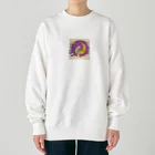 パープルルームの夜のロマンチックな光景！ Heavyweight Crew Neck Sweatshirt