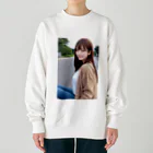 AI美女大好きクラブのAI美女とデート2 Heavyweight Crew Neck Sweatshirt