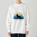 dreamy-designのわんちゃん　キャバリア Heavyweight Crew Neck Sweatshirt